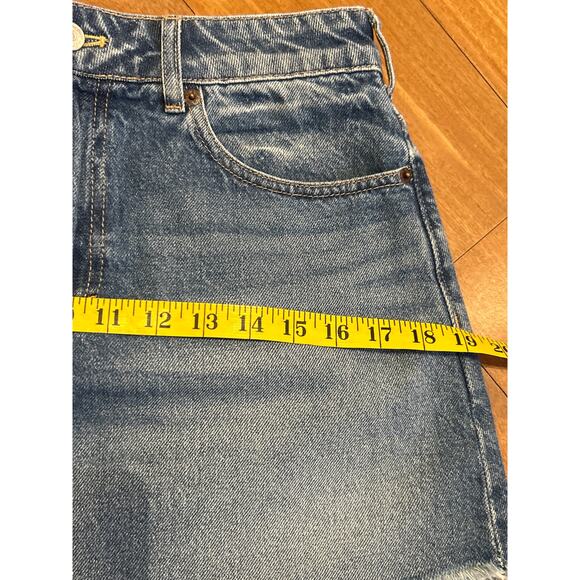 We The Free Fringed Denim Skirt Size 27 - Picture 4 of 7